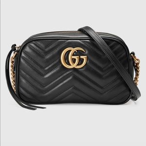Gucci Marmont Leather Mini Chain Bag